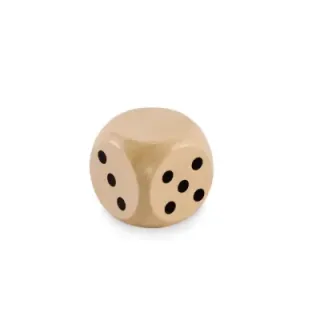 Schima wooden dice 3cm dia - MO2613 (MOCN#40)